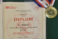Diplom za 1. místo oboru pokrývač